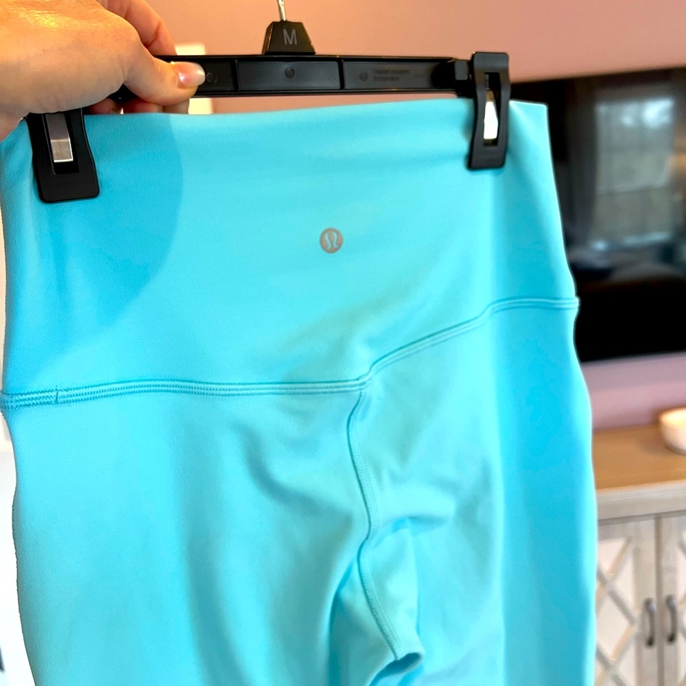 Lululemon Light Blue/Teal High-Waisted Align Leggings